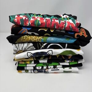 LRG Lifted Research Group Lot Of 10 Cotton Graphic Tees Medium